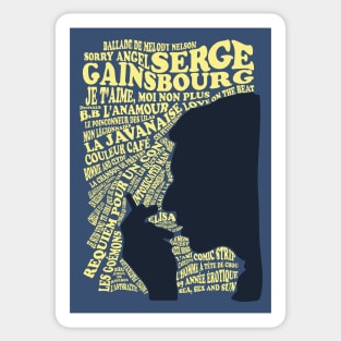 Serge Gainsbourg - Discography Sticker